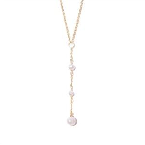 Bychari Coco Lariat Gold Necklace